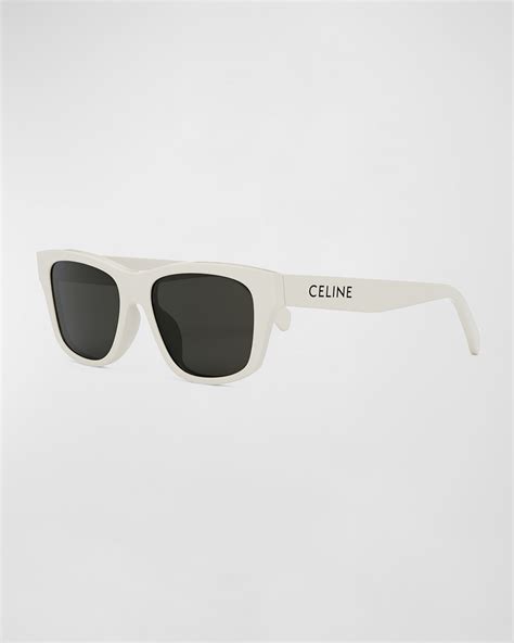 Celine Monochroms Smoke Square Men's Sunglasses 